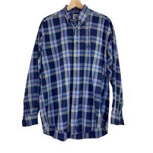 Faconnable Plaid Long Sleeve Button Down Shirt
